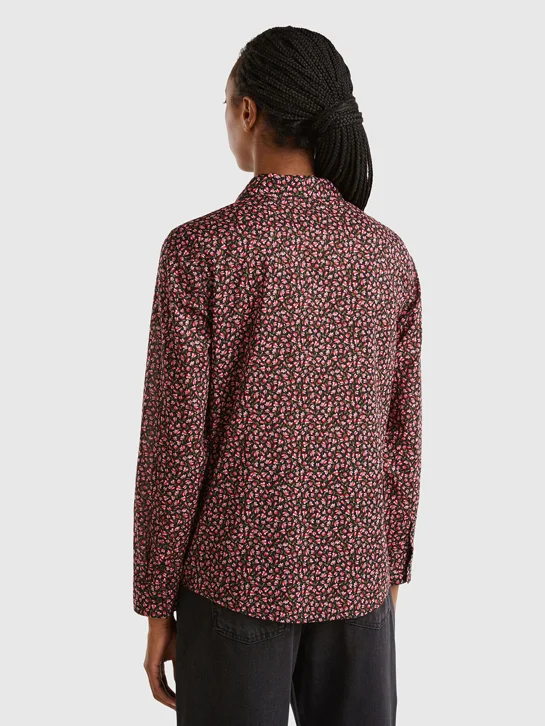 UNITED COLORS OF BENETTON Áo Sơ Mi Dài Tay Nữ Women Shirt