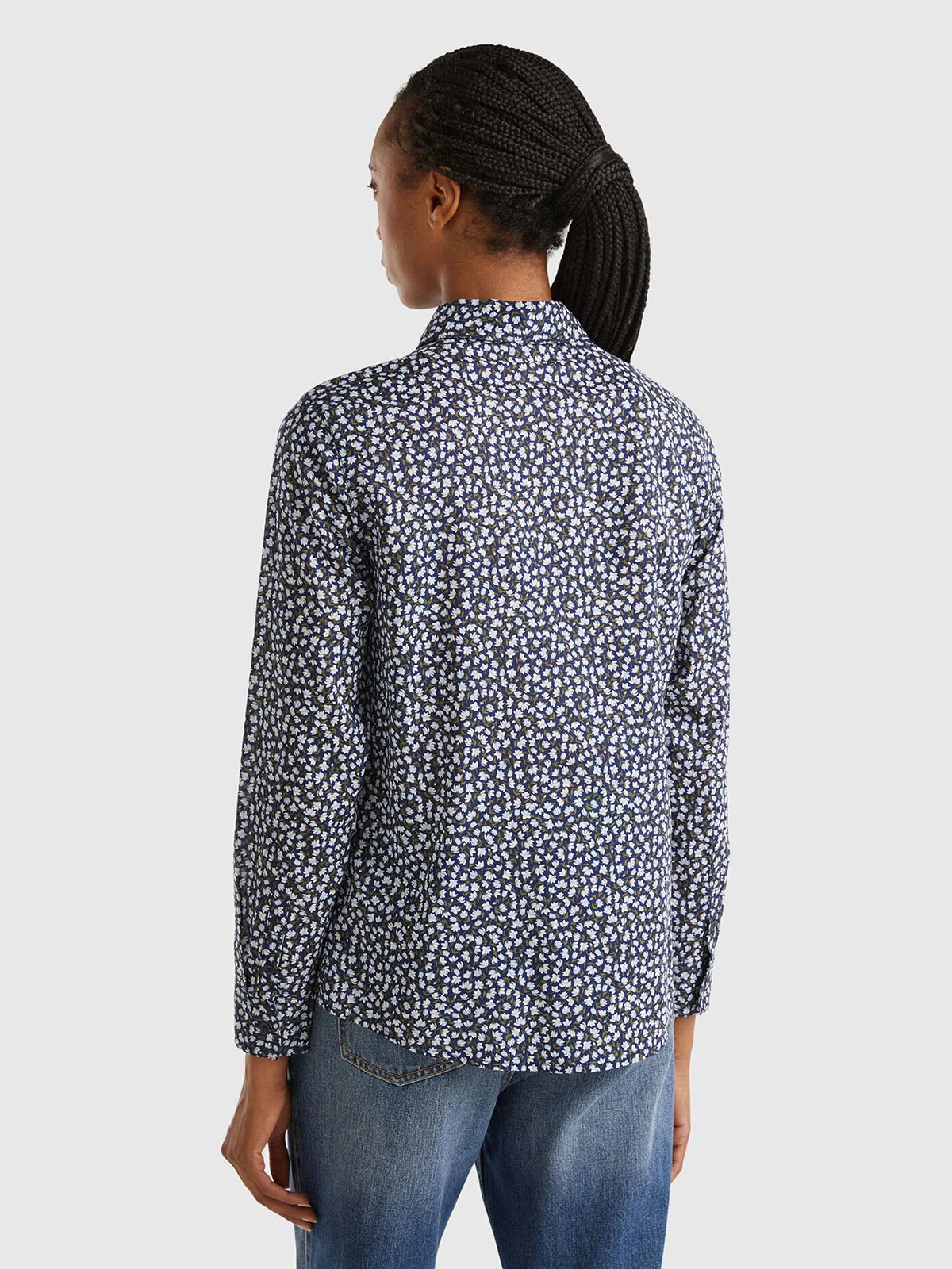 UNITED COLORS OF BENETTON Áo Sơ Mi Dài Tay Nữ Women Shirt