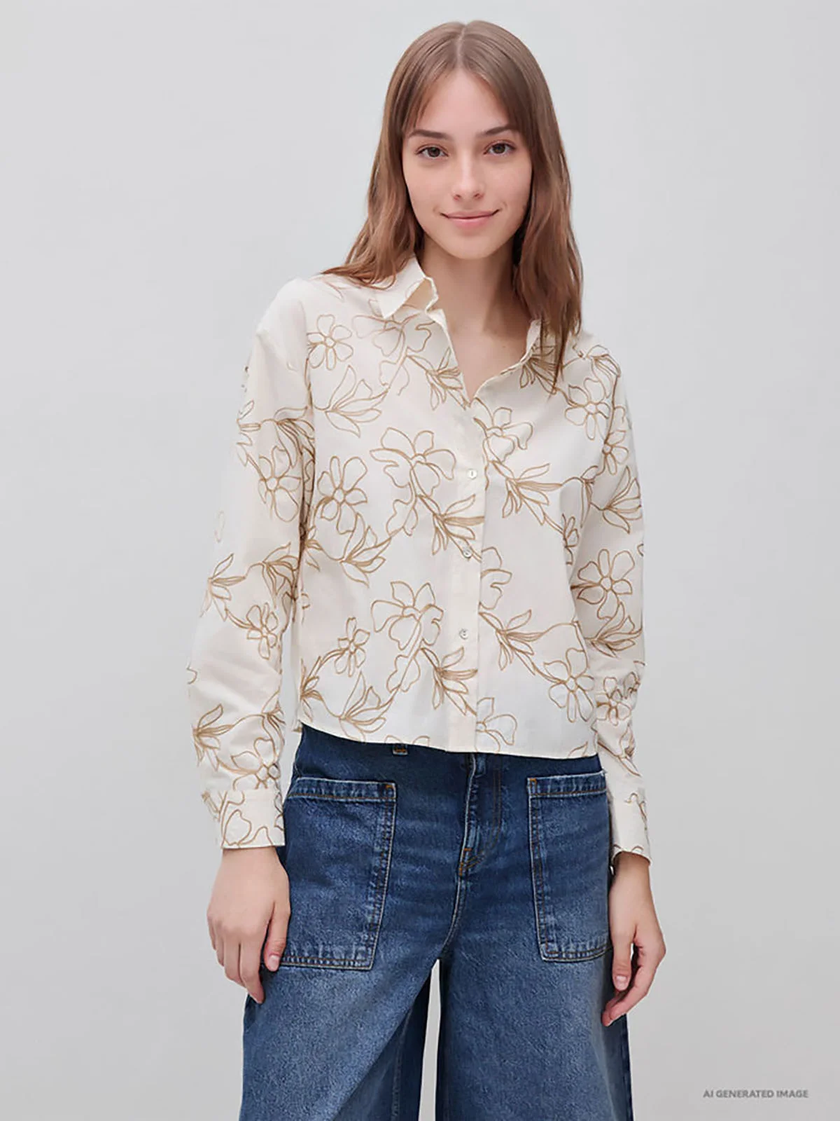 UNITED COLORS OF BENETTON Áo Sơ Mi Dài Tay Nữ