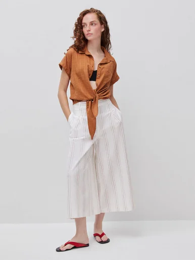 UNITED COLORS OF BENETTON Áo Sơ Mi Ngắn Tay Nữ