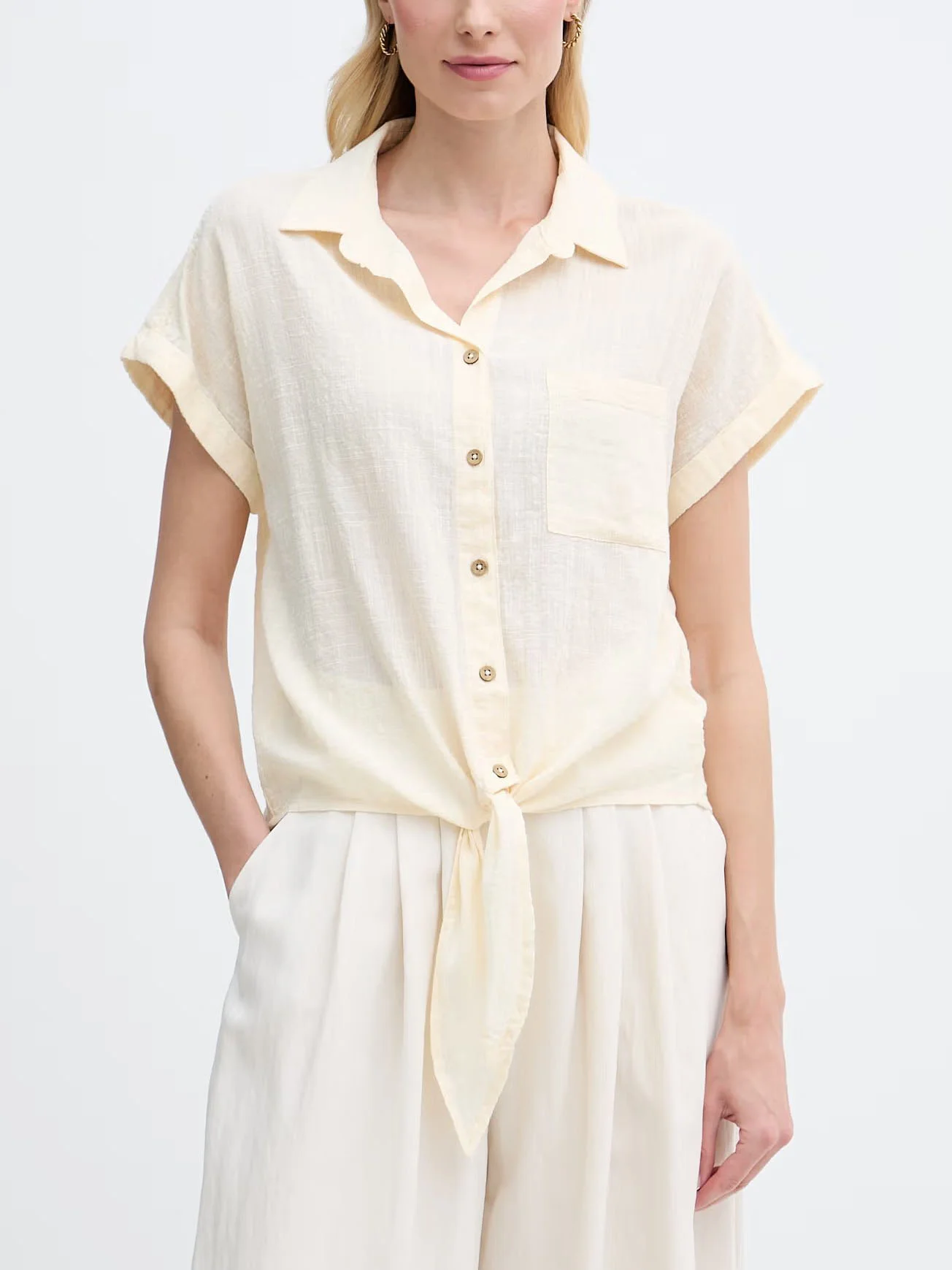 UNITED COLORS OF BENETTON Áo Sơ Mi Ngắn Tay Nữ