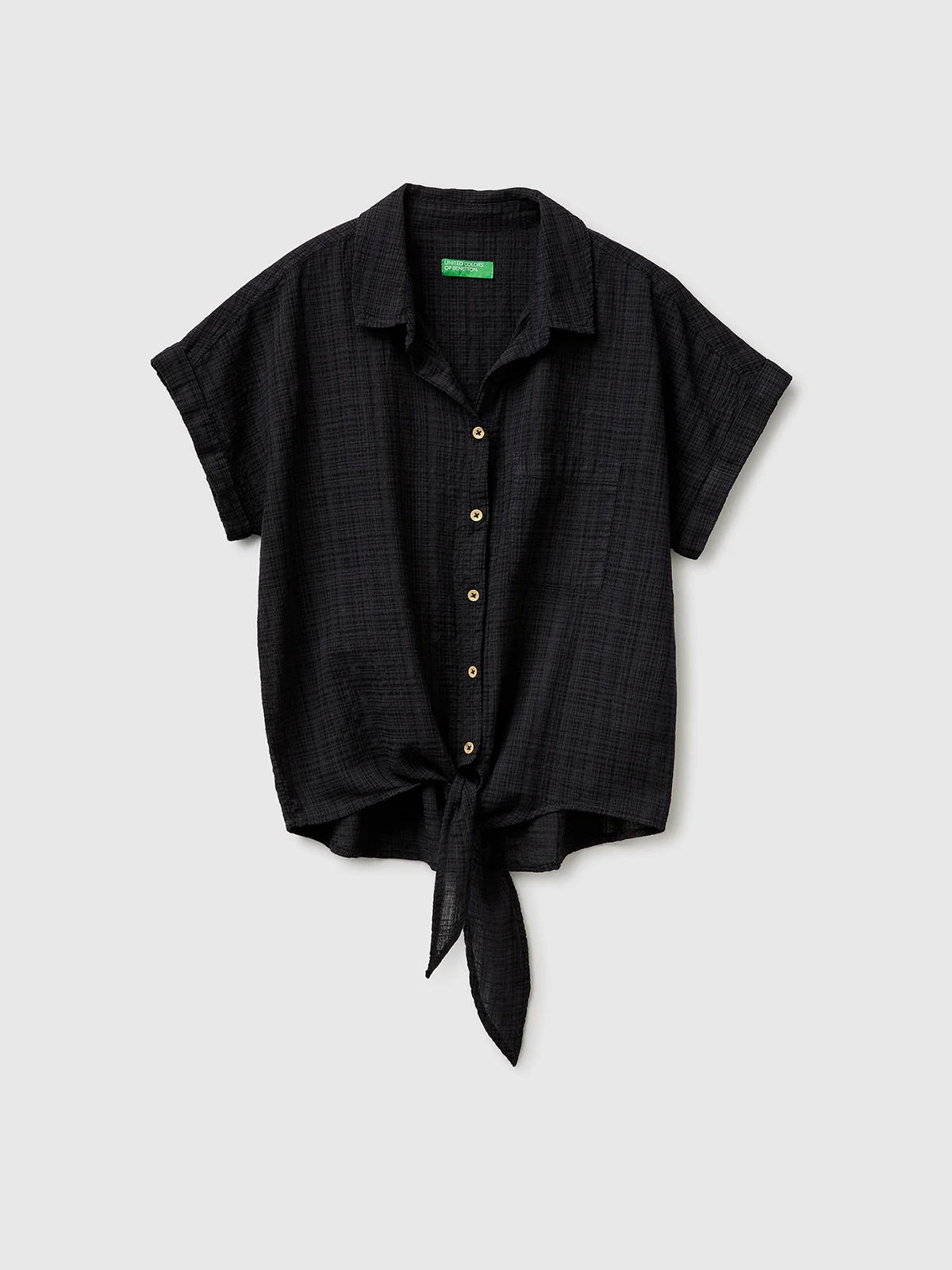 UNITED COLORS OF BENETTON Áo Sơ Mi Ngắn Tay Nữ