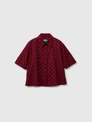 UNITED COLORS OF BENETTON Áo Sơ Mi Ngắn Tay Nữ