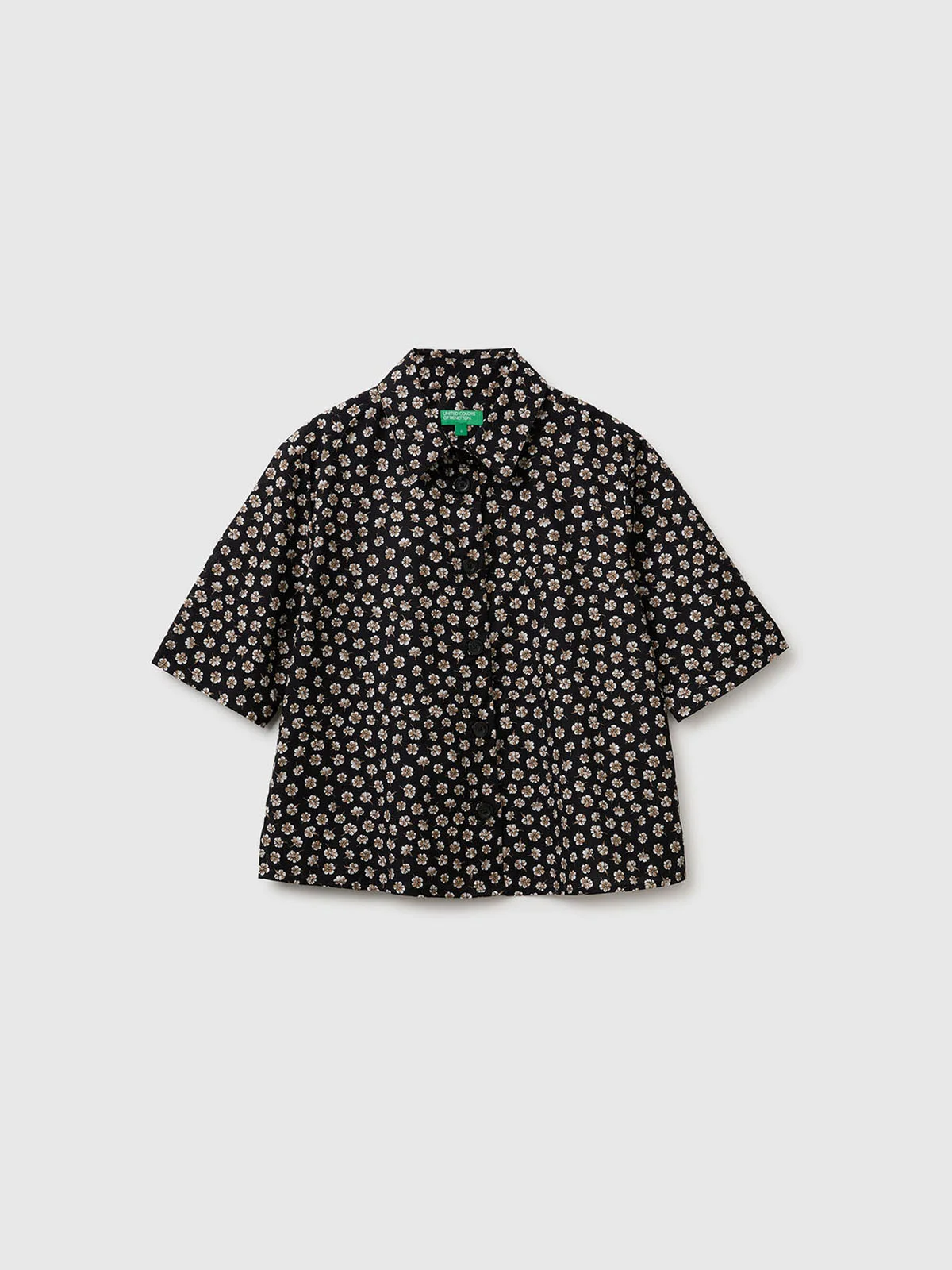 UNITED COLORS OF BENETTON Áo Sơ Mi Ngắn Tay Nữ