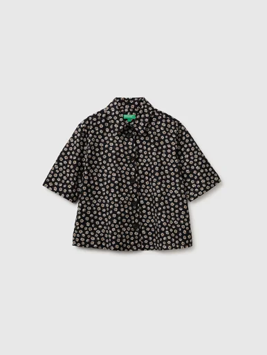 UNITED COLORS OF BENETTON Áo Sơ Mi Ngắn Tay Nữ