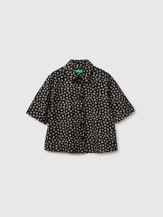 UNITED COLORS OF BENETTON Áo Sơ Mi Ngắn Tay Nữ