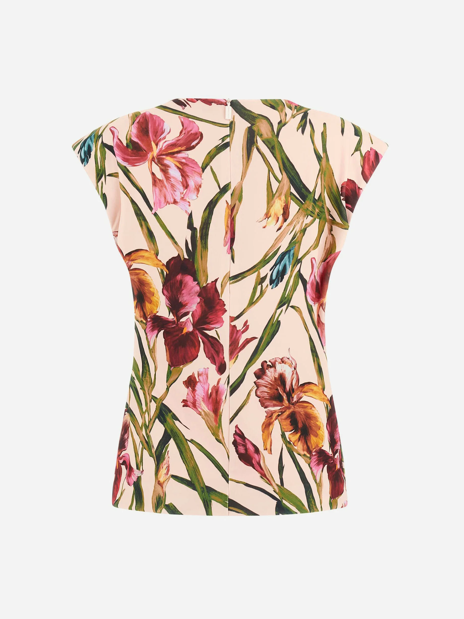 GUESS MARCIANO Áo Thun Kiểu Nữ Remi Sl Draped Top Print
