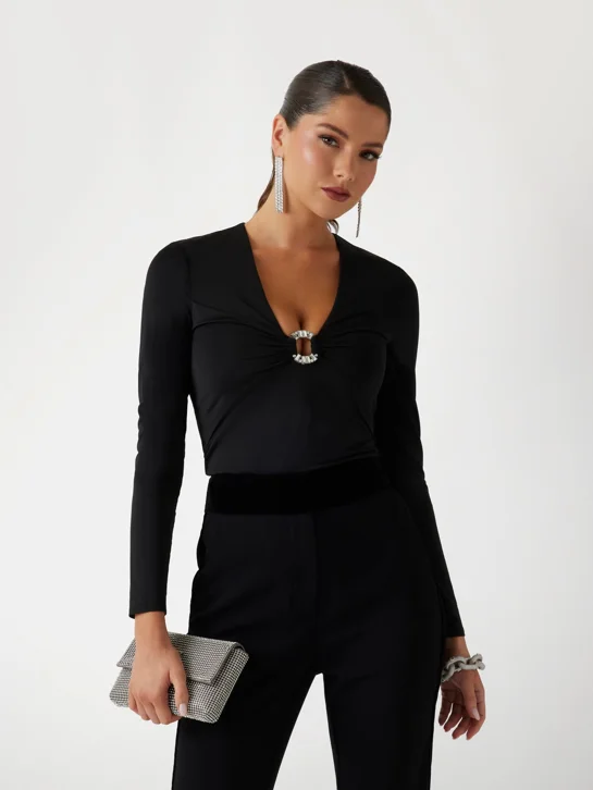 GUESS MARCIANO Áo Thun Dài Tay Nữ - Izzie Top