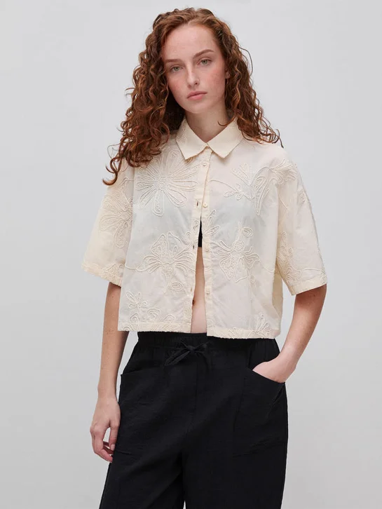 UNITED COLORS OF BENETTON Áo Sơ Mi Ngắn Tay Nữ