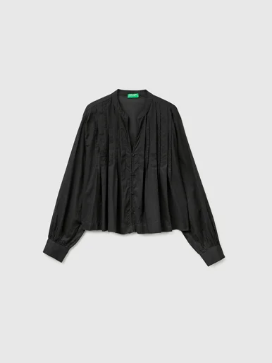 UNITED COLORS OF BENETTON Áo Sơ Mi Ngắn Tay Nữ