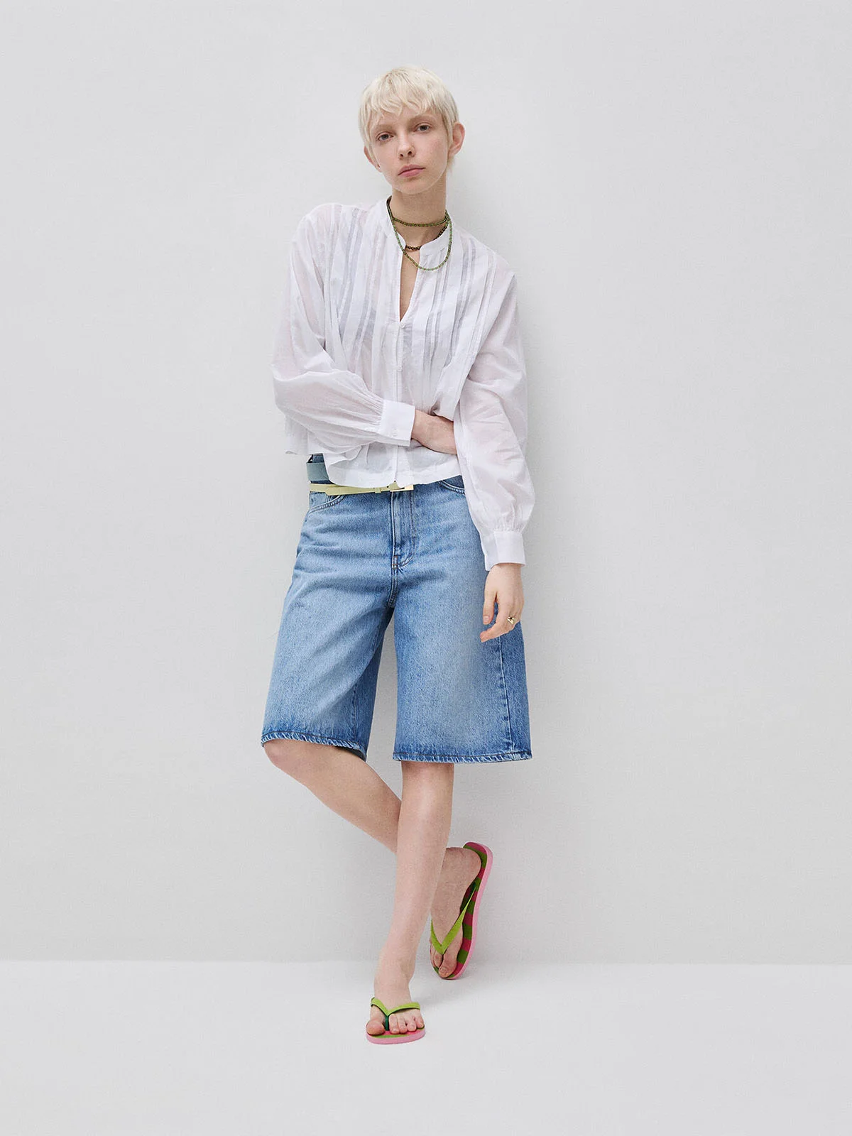 UNITED COLORS OF BENETTON Áo Sơ Mi Ngắn Tay Nữ