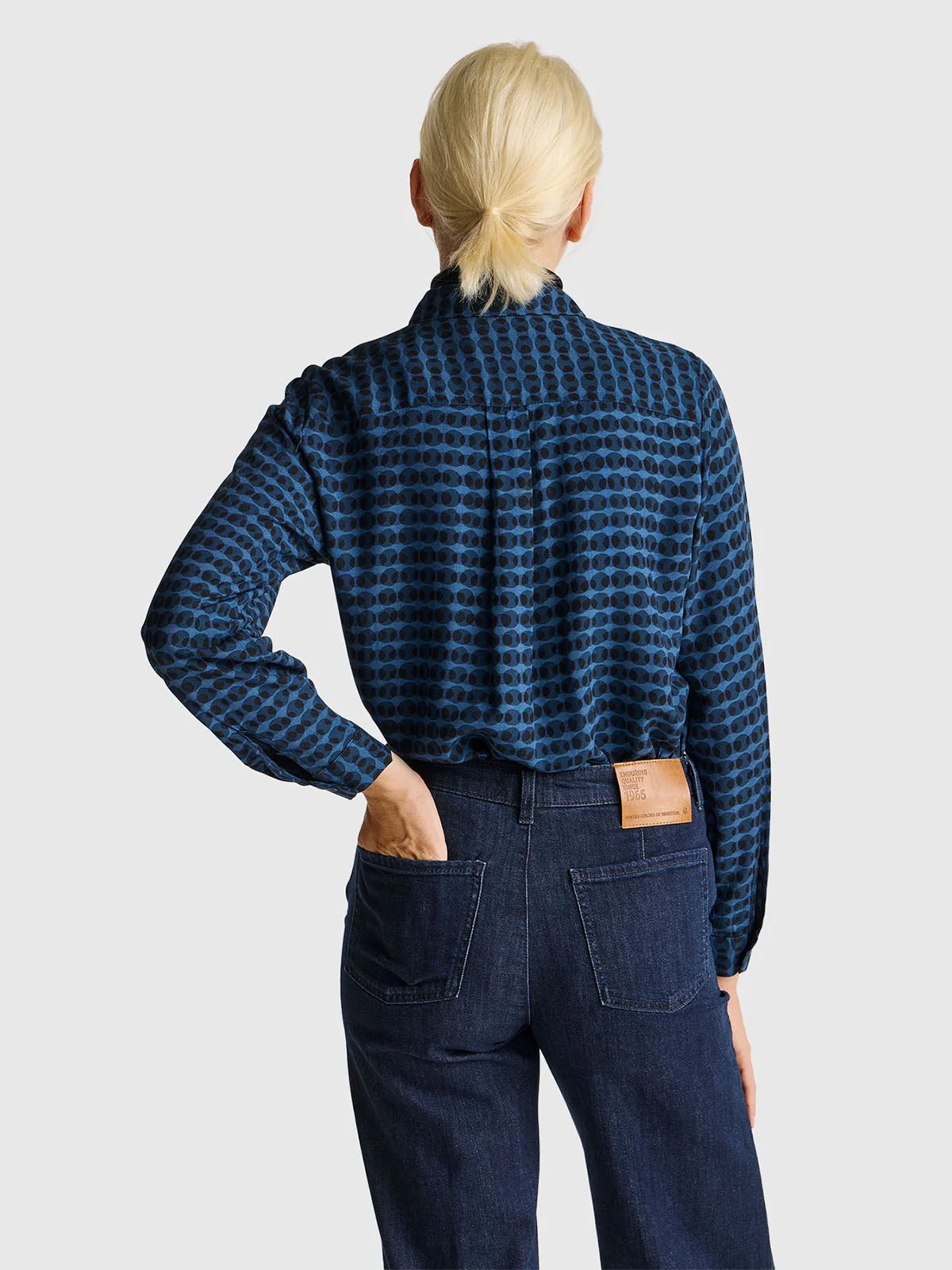 UNITED COLORS OF BENETTON Áo Sơ Mi Dài Tay Nữ Women Shirt