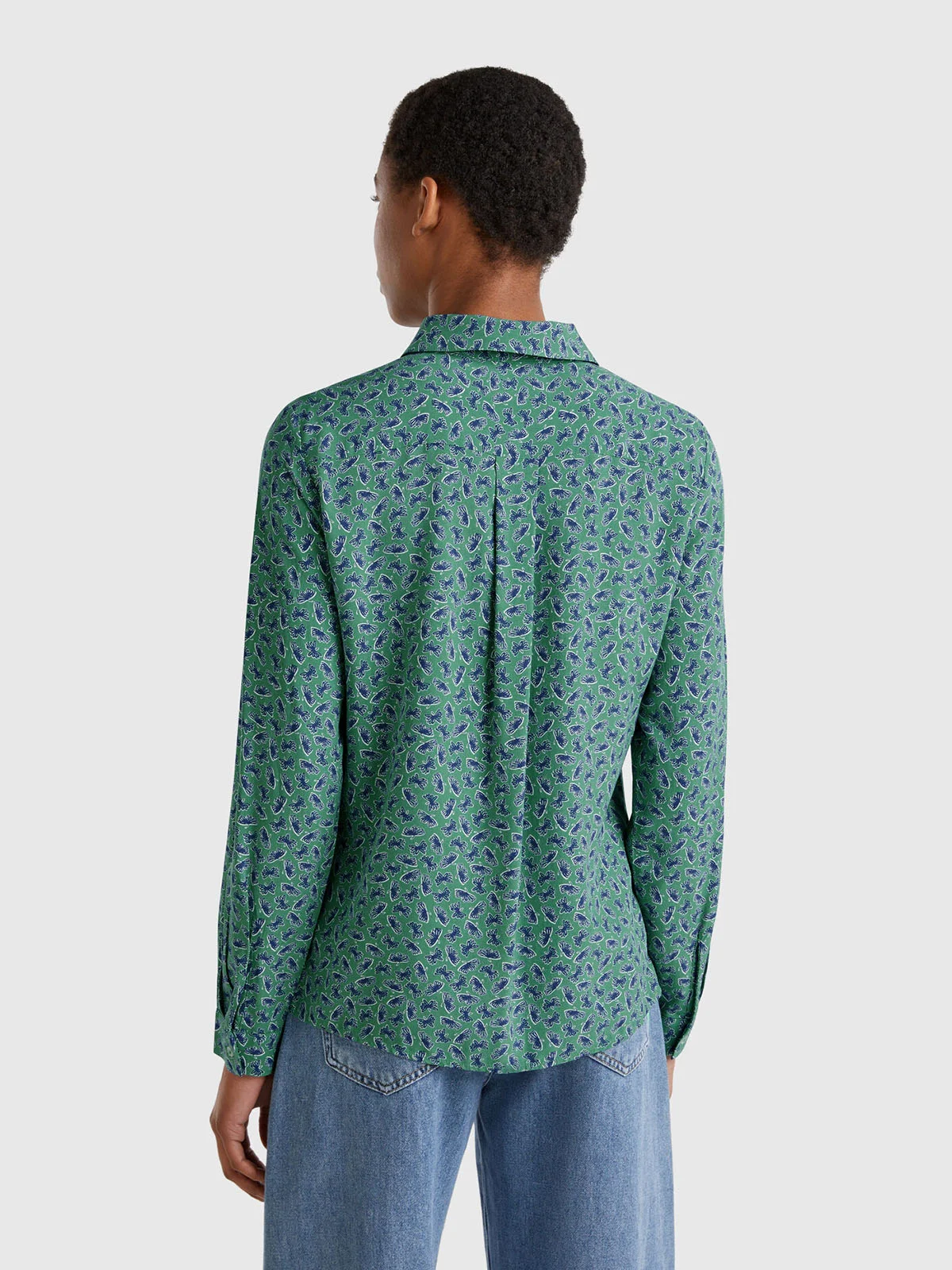 UNITED COLORS OF BENETTON Áo Sơ Mi Dài Tay Nữ