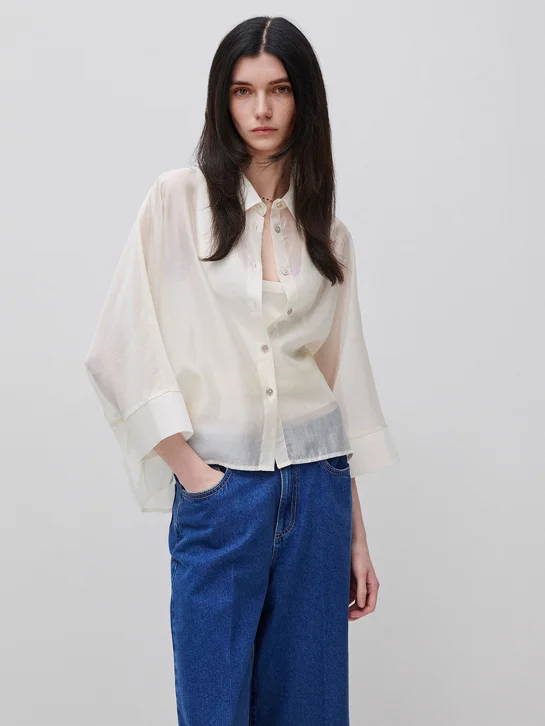 UNITED COLORS OF BENETTON Áo Sơ Mi Ngắn Tay Nữ