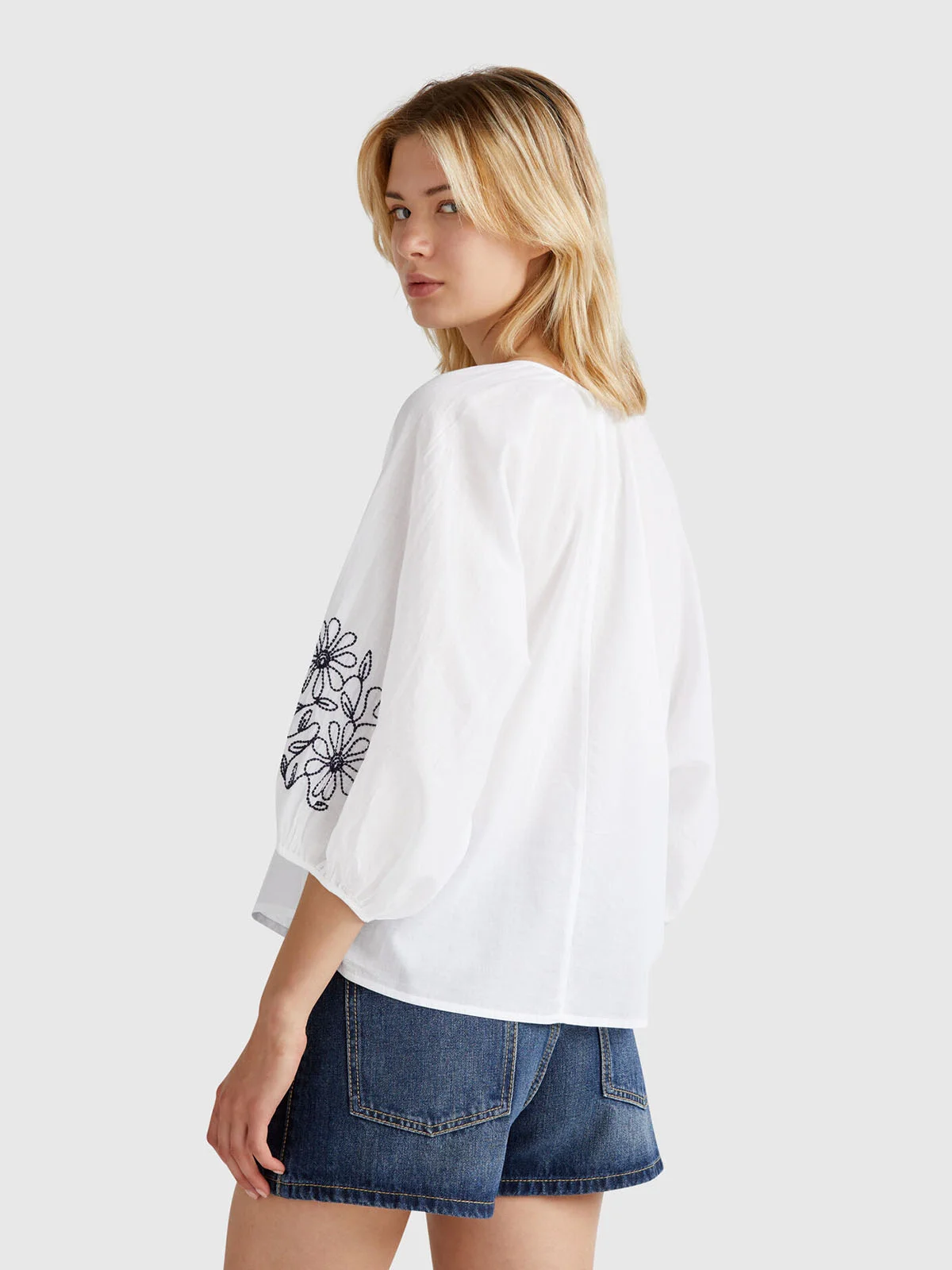 UNITED COLORS OF BENETTON Áo Sơ Mi Dài Tay Nữ