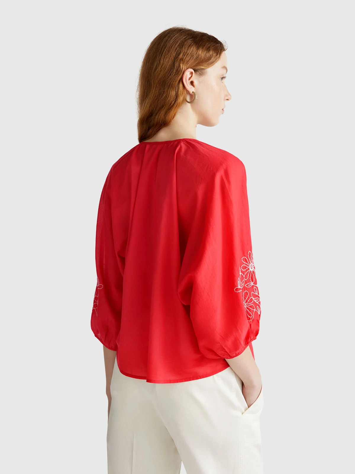 UNITED COLORS OF BENETTON Áo Sơ Mi Dài Tay Nữ
