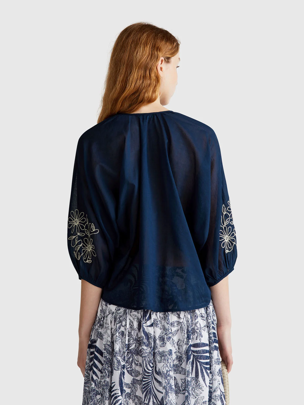 UNITED COLORS OF BENETTON Áo Sơ Mi Dài Tay Nữ