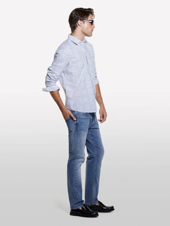 SISLEY Áo Sơ Mi Dài Tay Nam Men Shirt