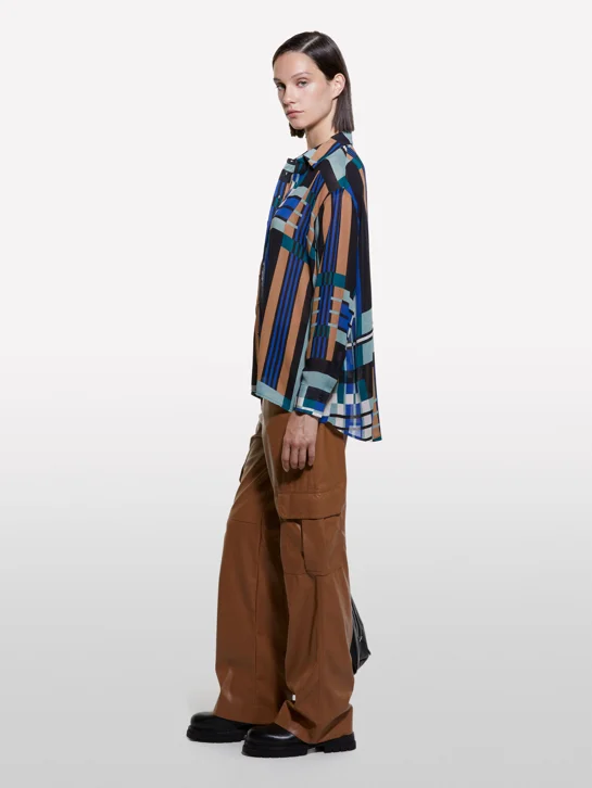 SISLEY Áo Sơ Mi Dài Tay Nữ Women Shirt