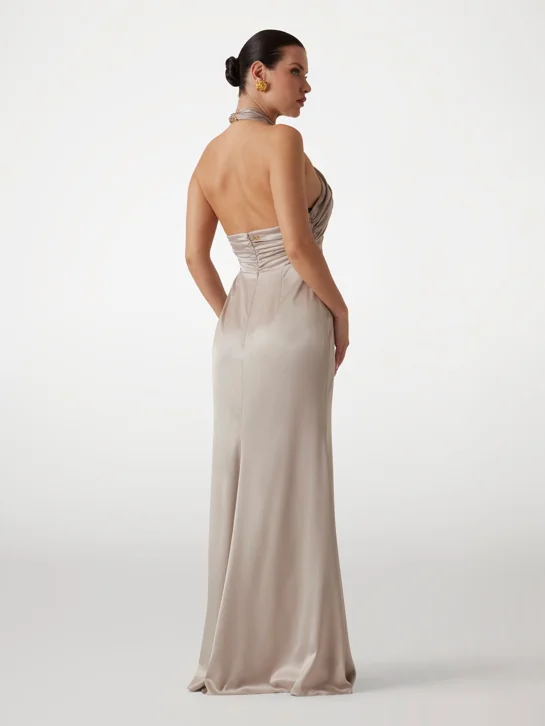 GUESS MARCIANO Đầm Nữ - Aretha Halter Knot Long Dress