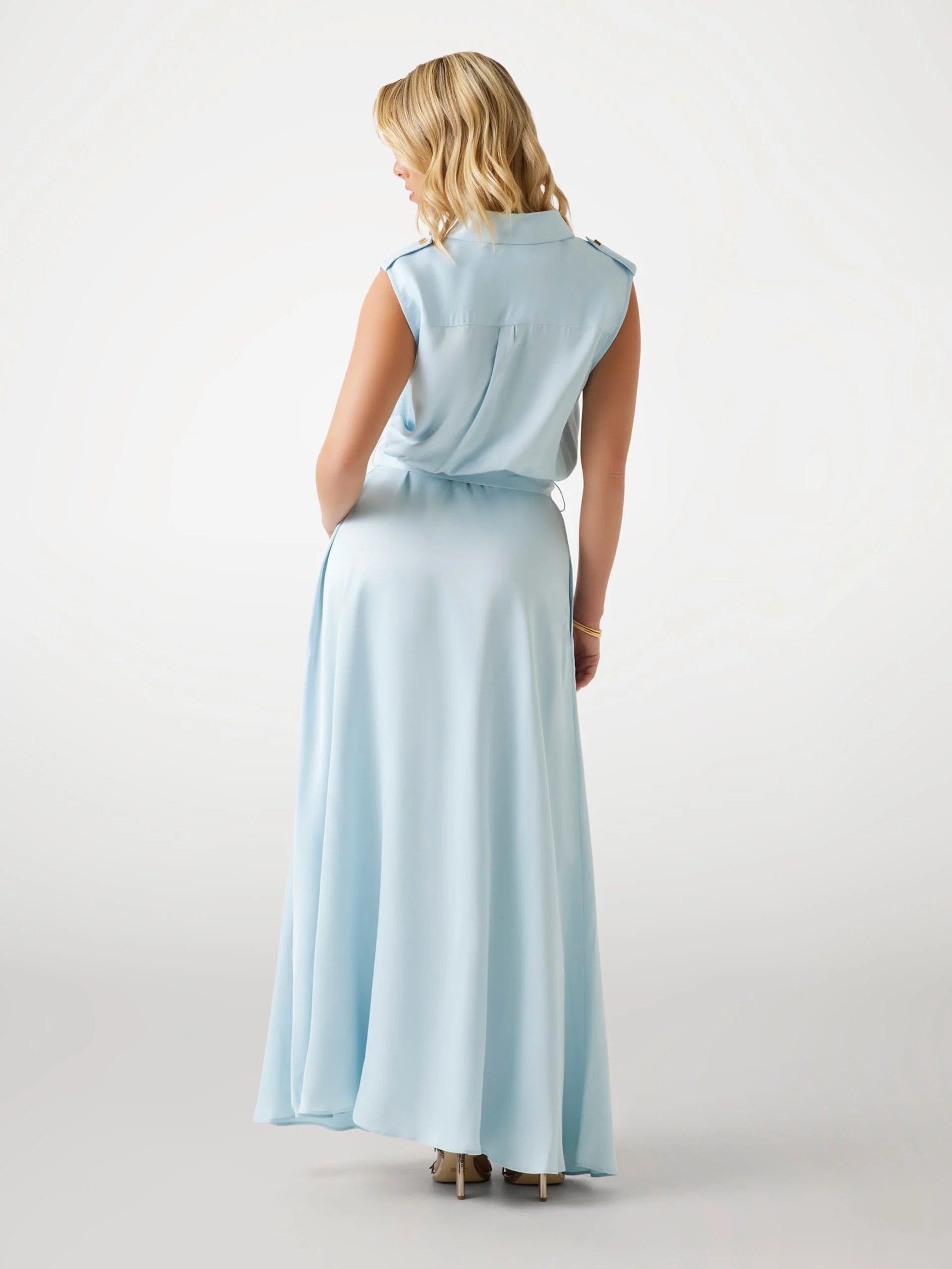 GUESS MARCIANO Đầm Nữ - Iva Chemiser Ss Long Dress