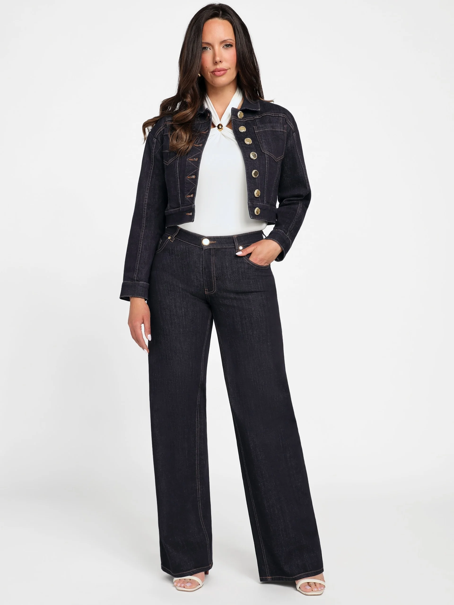 GUESS MARCIANO Áo Khoác Jeans Nữ - Kylie Denim Jacket