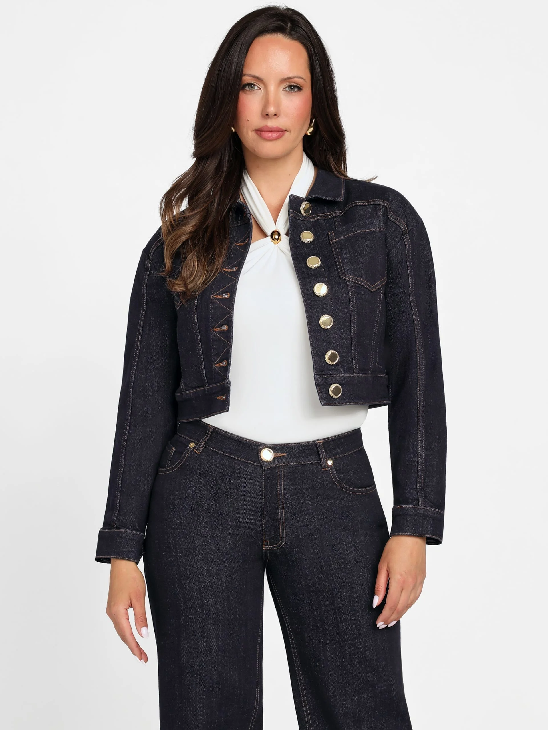 GUESS MARCIANO Áo Khoác Jeans Nữ - Kylie Denim Jacket