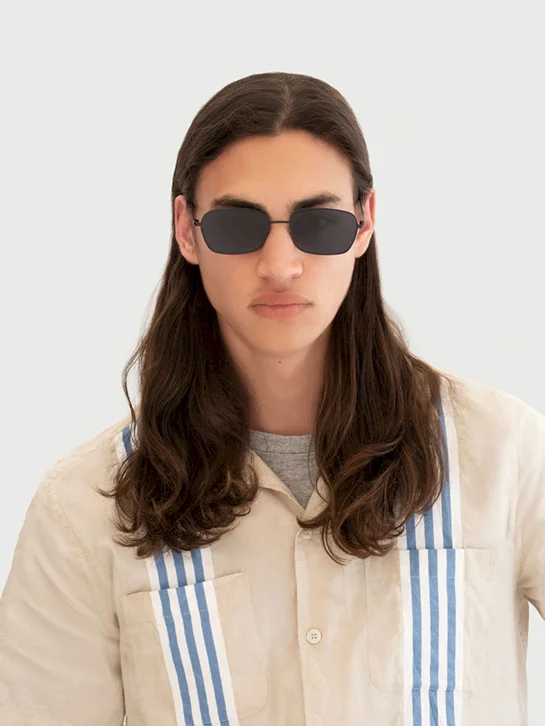 SUNNIES STUDIOS Kính Mát Gọng Vuông Emman Charcoal F