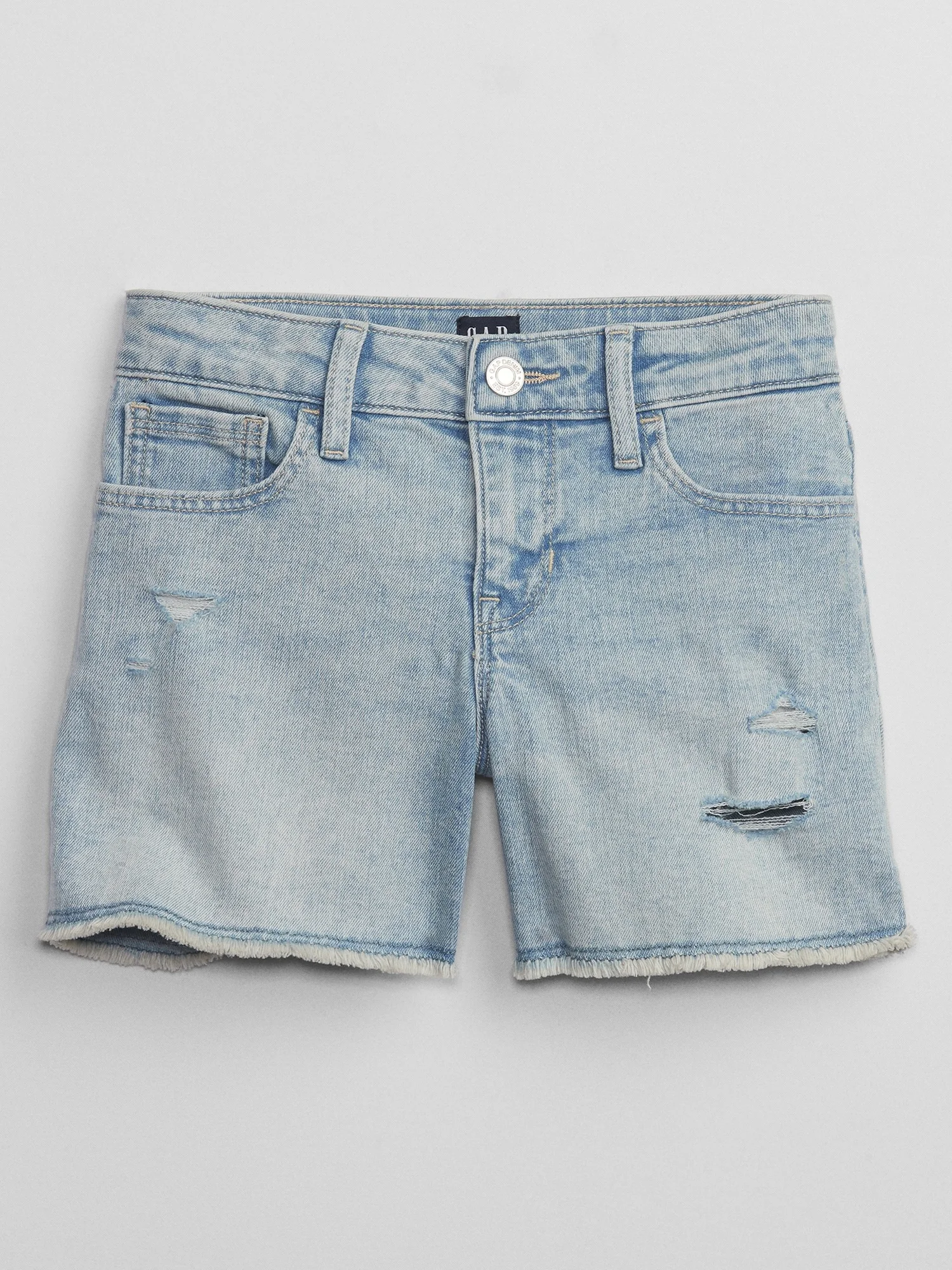 GAP Quần Short Jeans Bé Gái - Denim