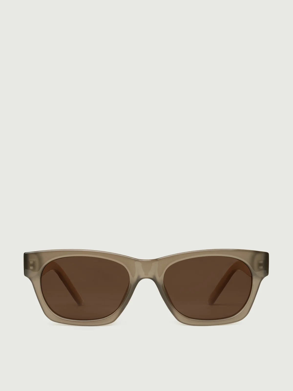 SUNNIES STUDIOS Kính Mát Gọng Chữ Nhật Wolf Milky Gray Brown Hickory