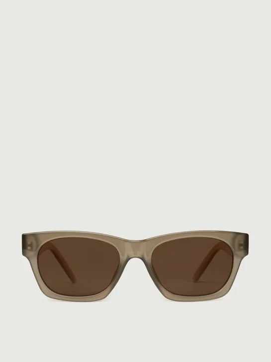 SUNNIES STUDIOS Kính Mát Gọng Chữ Nhật Wolf Milky Gray Brown Hickory