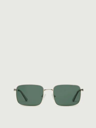 SUNNIES STUDIOS Kính Mát Gọng vuông Vito White Gold Pond Polarized