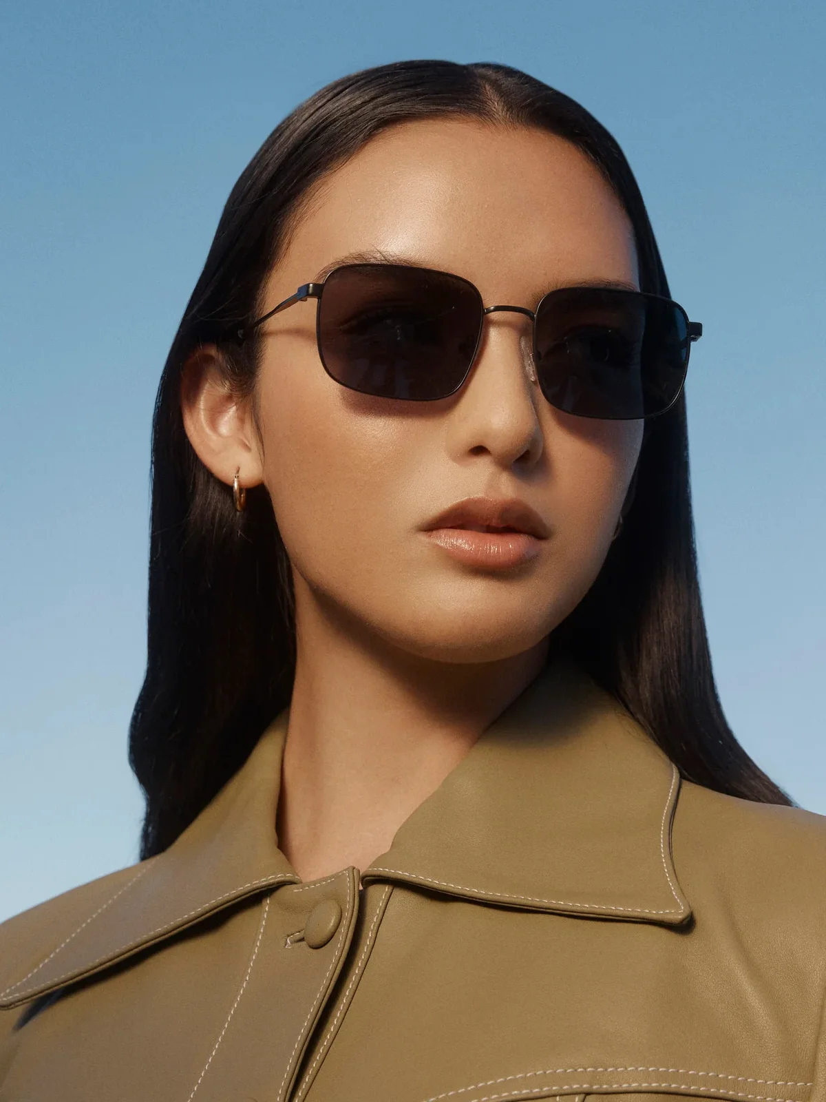 SUNNIES STUDIOS Kính Mát Gọng Chữ Nhật Vito Bronze Hickory Pola