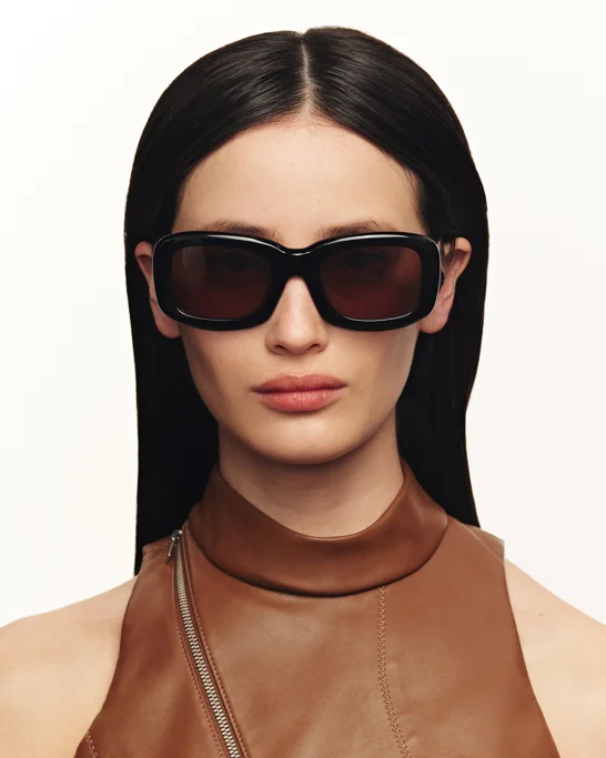 SUNNIES STUDIOS Kính Mát Gọng Phi Công Liv Ink Hickory Polarized