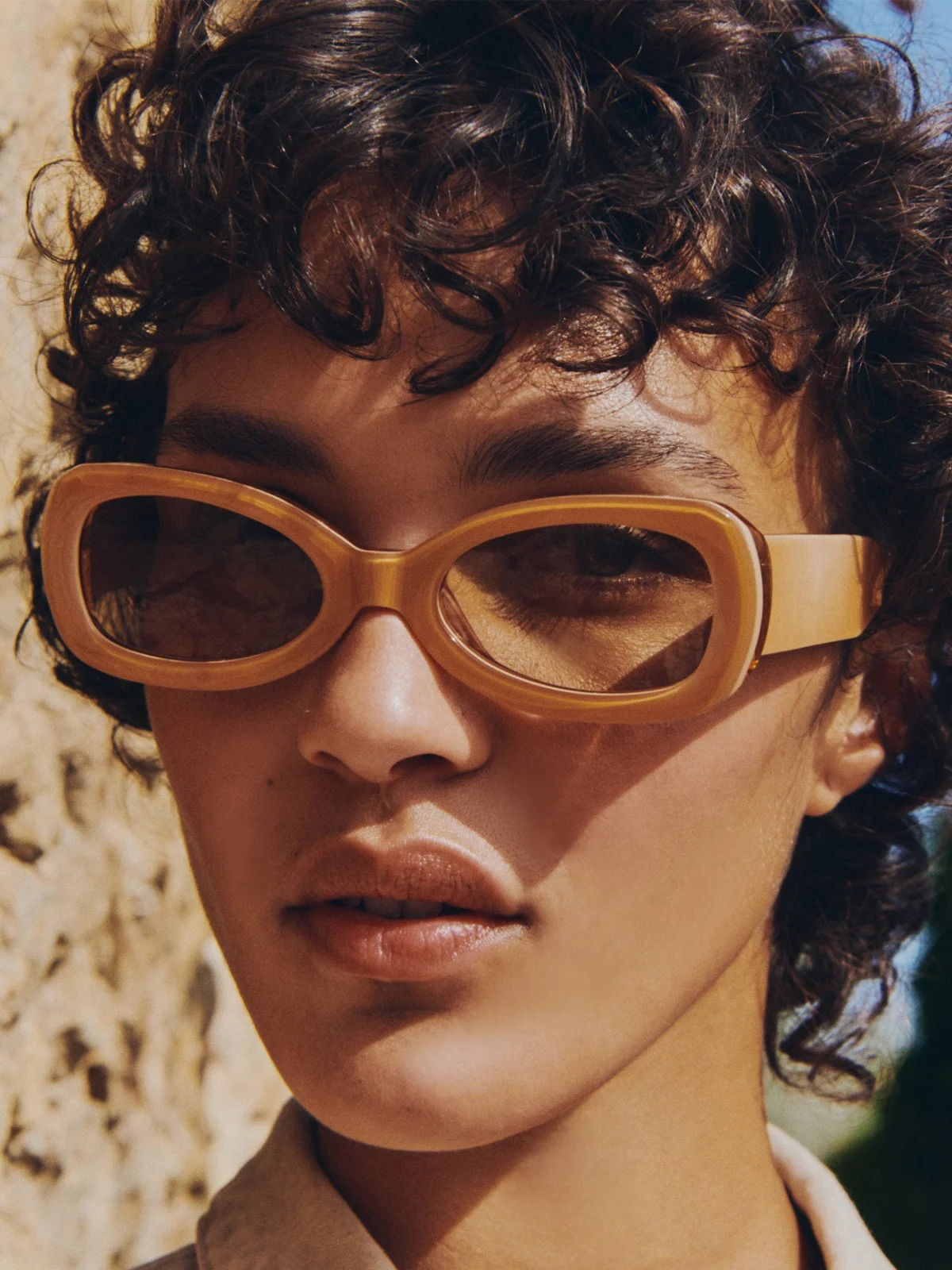 SUNNIES STUDIOS Kính Mát Gọng Tròn Reese Suede Cinnamon