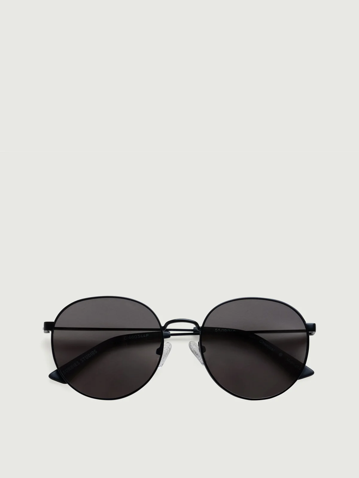 SUNNIES STUDIOS Kính Mát Gọng Tròn Leon Charcoal Midnight