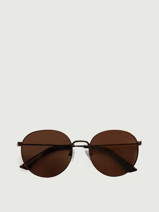 SUNNIES STUDIOS Kính Mát Gọng Tròn Leon Bronze Hickory