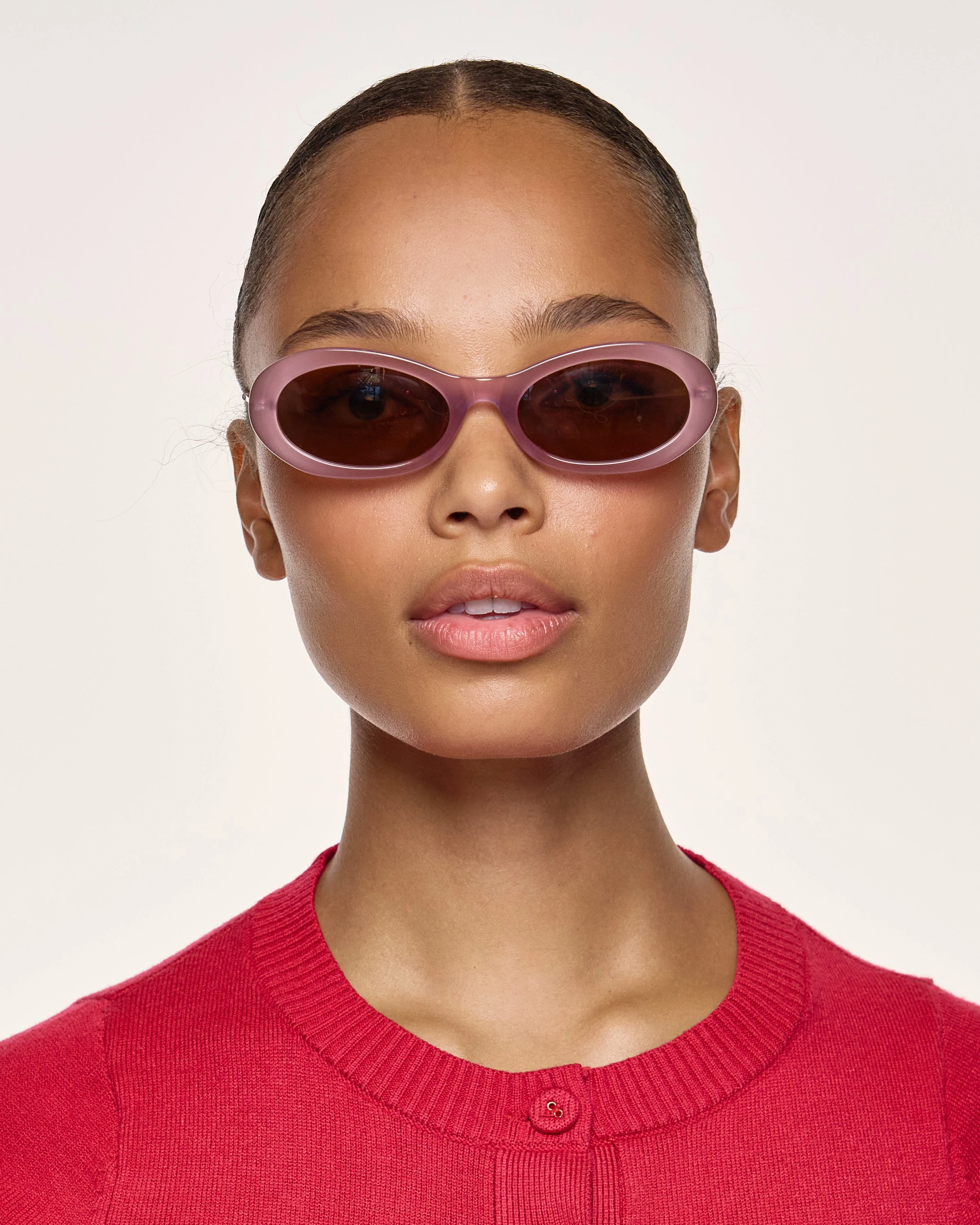 SUNNIES STUDIOS Kính Mát Gọng Oval Jackie Fig Caramel