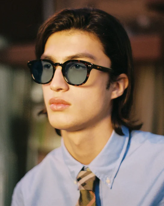 SUNNIES STUDIOS Kính Mát Gọng Tròn Hugh Classic Tort Bluebird