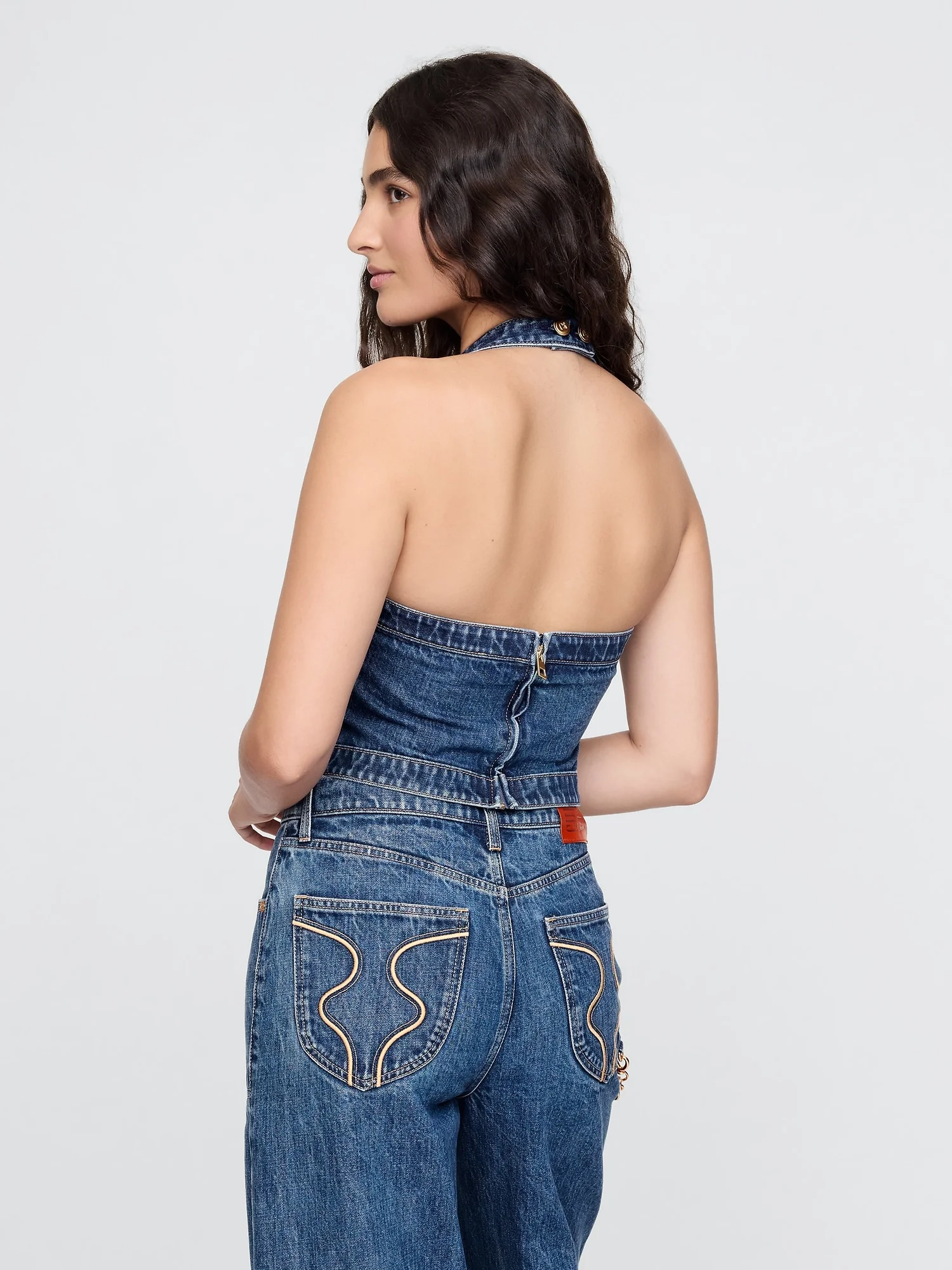 GAP Áo Kiểu Nữ - Denim