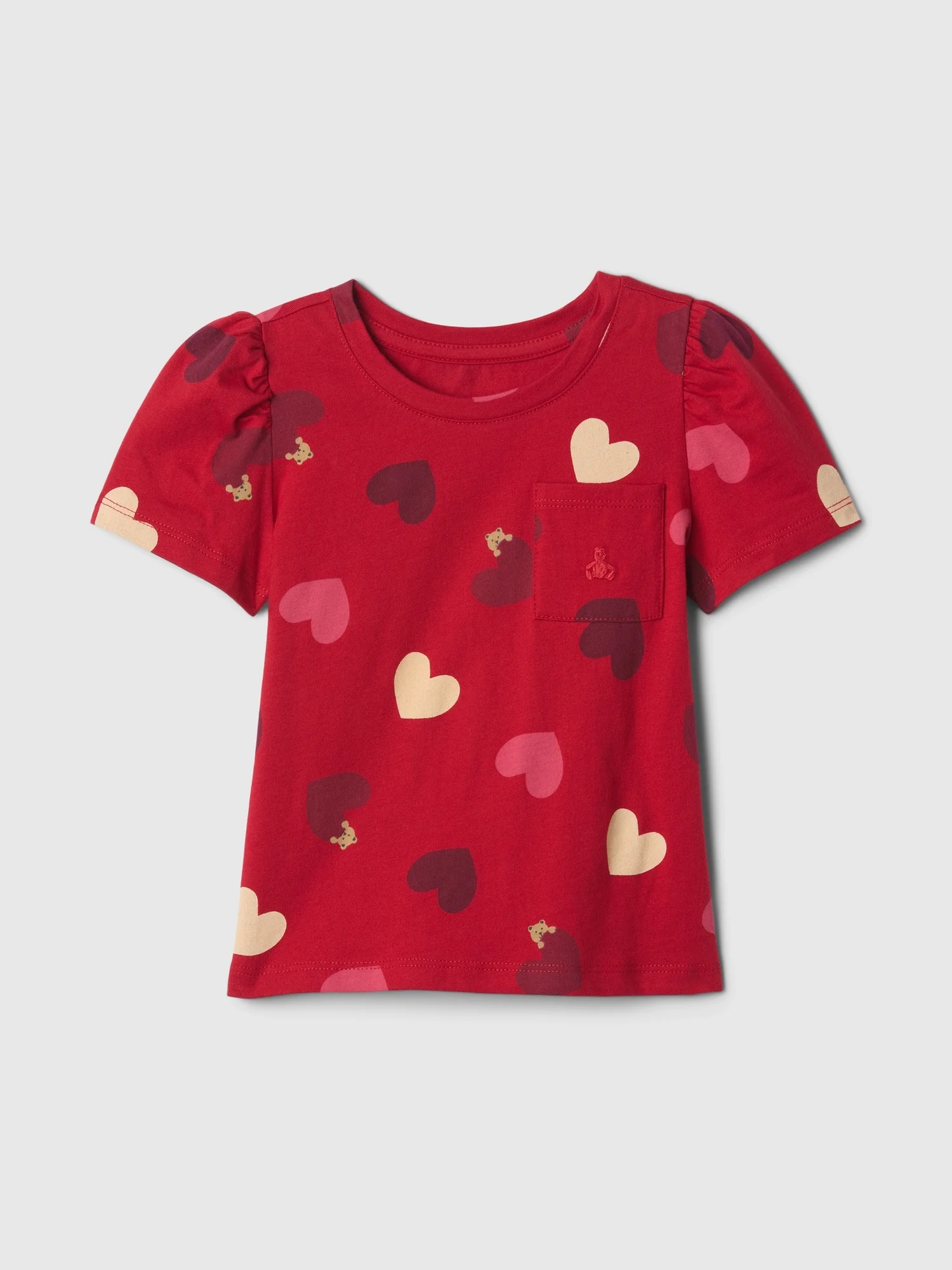 GAP Áo Thun Tay Ngắn Em Bé Gái Toddler