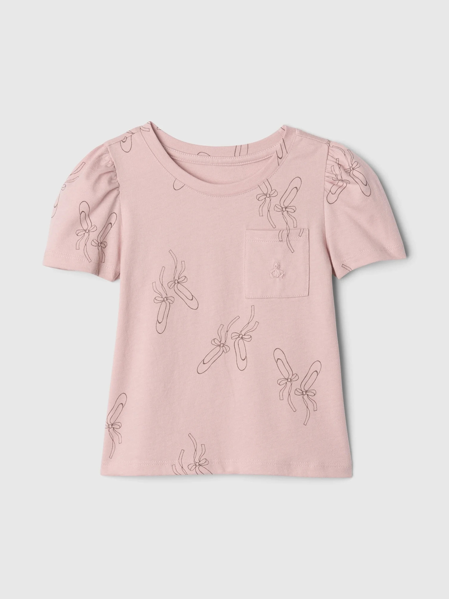 GAP Áo Thun Tay Ngắn Em Bé Gái Toddler