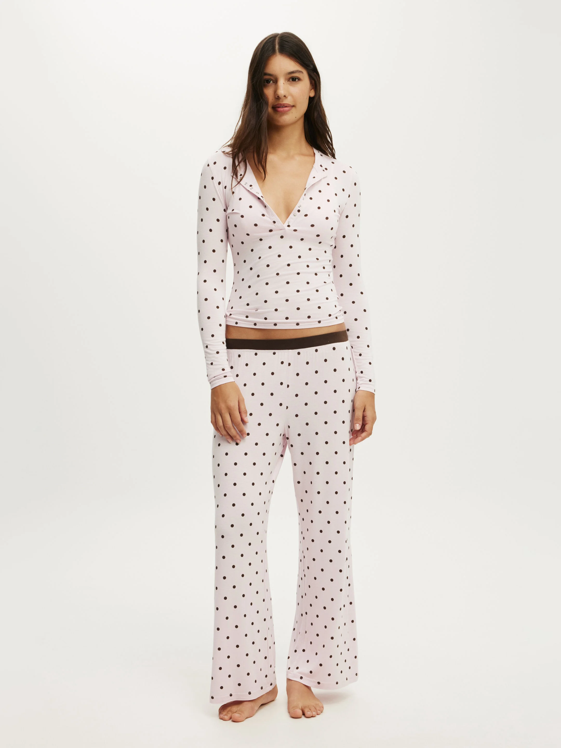 COTTON ON BODY Quần Thun Dài Nữ - Sleep Recovery Petite Wide Leg