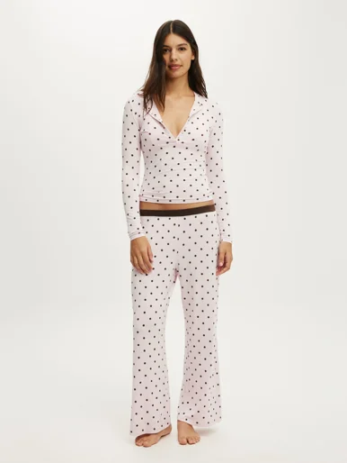 COTTON ON BODY Quần Thun Dài Nữ - Sleep Recovery Petite Wide Leg