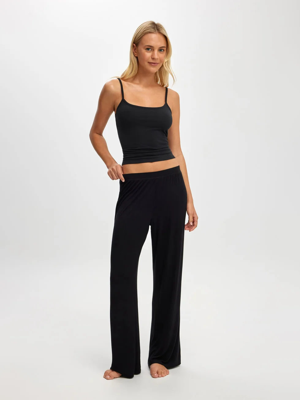 COTTON ON BODY Quần Thun Dài Nữ - Sleep Recovery Petite Wide Leg