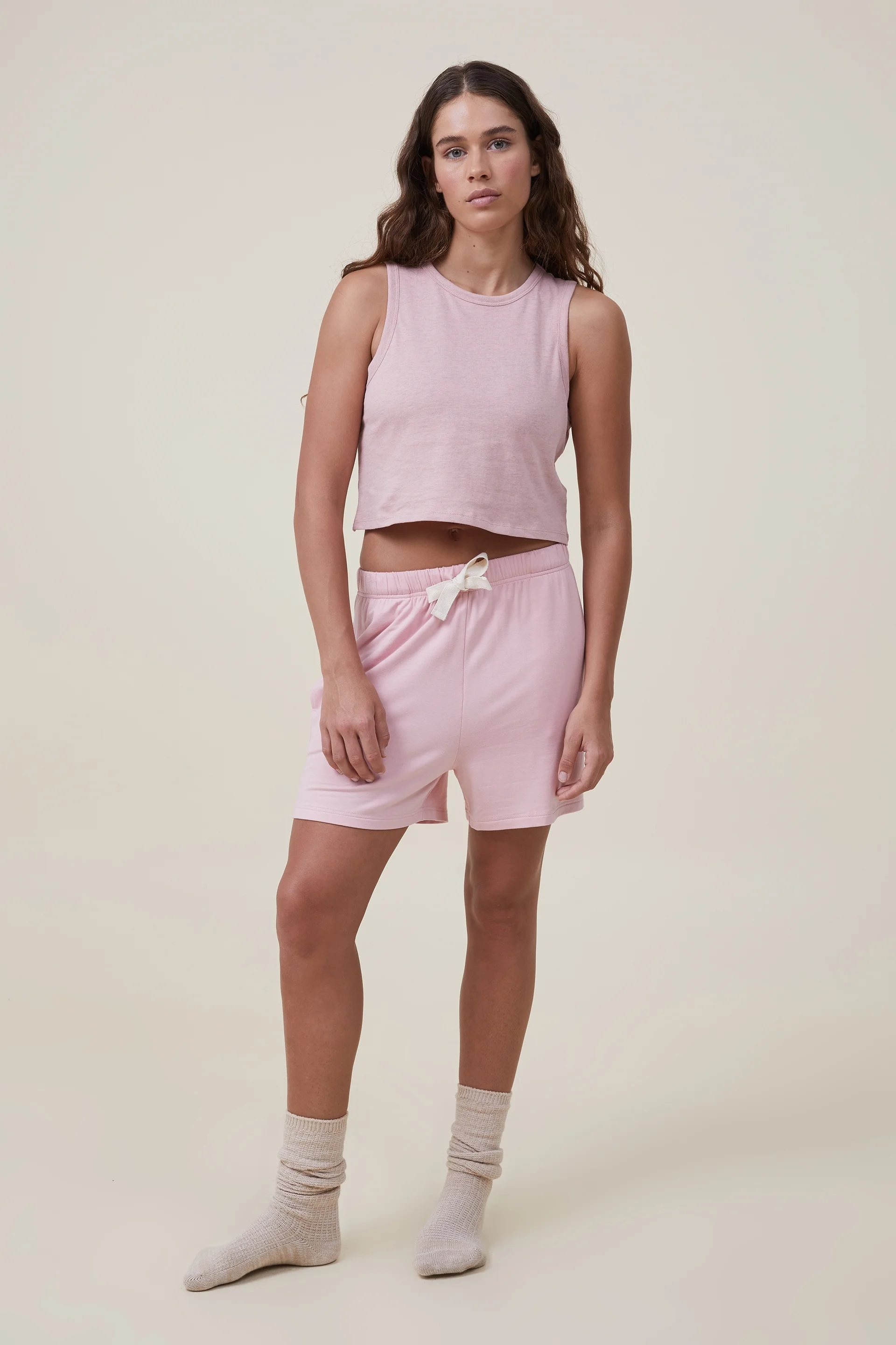 COTTON:ON BODY Áo Thun Cộc Tay Nữ - Lounge Jersey Crop Top