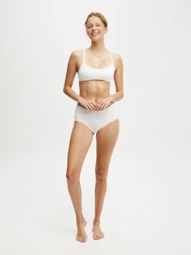 COTTON ON BODY Quần Lót Nữ - Organic Cotton Lace Boyshort