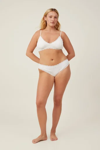 COTTON ON BODY Áo Bra Nữ-Organic Cotton Lace Triangle Padded Bralette