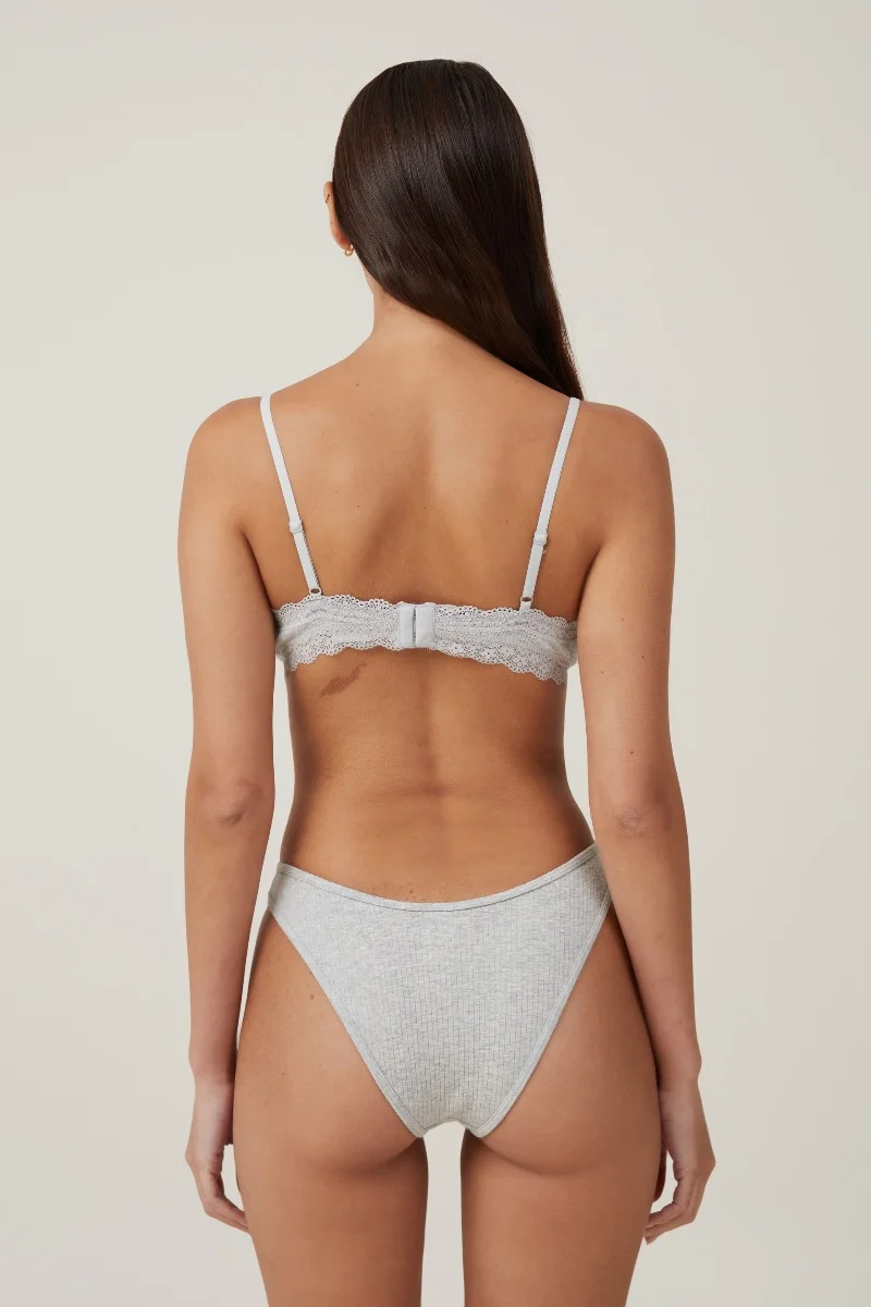 COTTON ON BODY Áo Bra Nữ-Organic Cotton Lace Triangle Padded Bralette