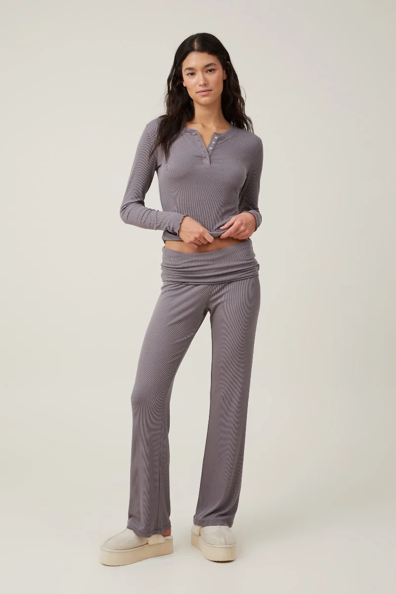 COTTON:ON BODY Quần Thun Dài Nữ-Sleep Recovery Asia Fit Roll Waist Pant